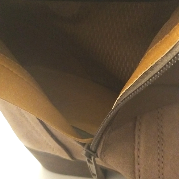 NAYA Fisher Taupe Leather Ankle Wedge Boots Womens 12M US 44 EUR - Picture 11 of 13